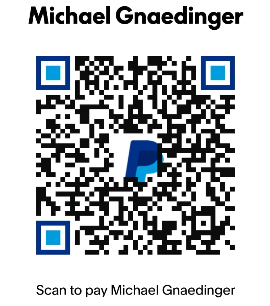 PayPal QR code to pay Michael Gnaedinger